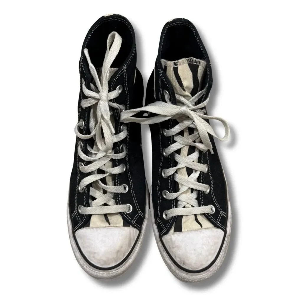 Converse Chuck Taylor All Star Platform High‑Top Sneakers - Black/White, 10